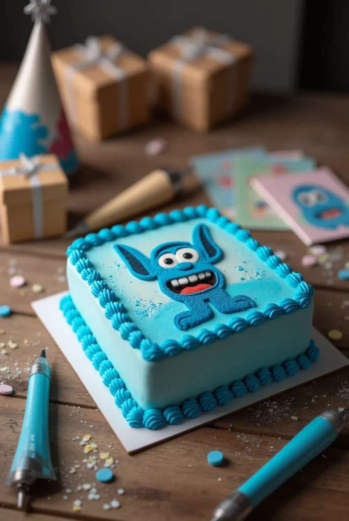 bluey birthday cake